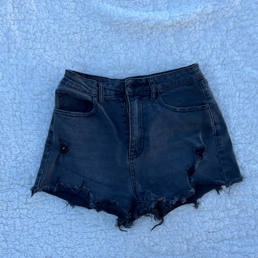 Forever 21 black jean shorts